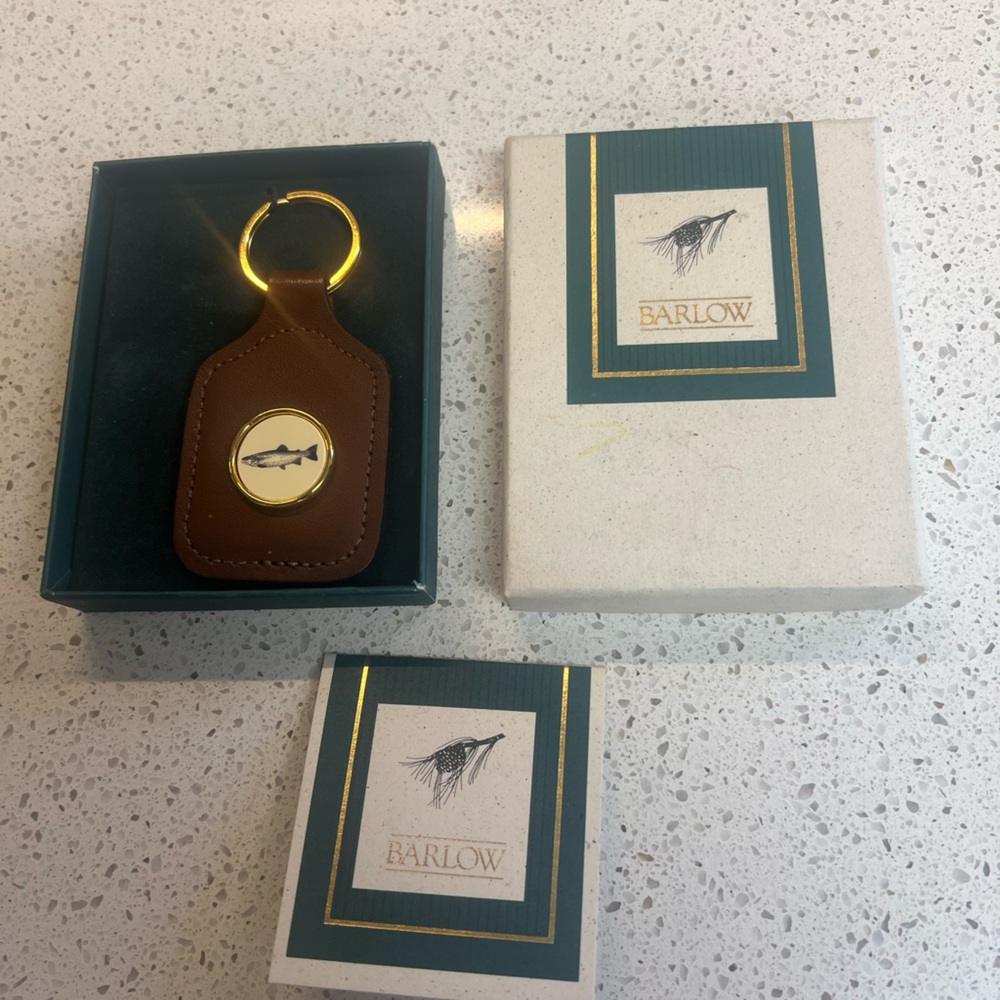 New in Box Barlow Fish Key Chain
